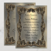 Chanteleah Formal Wedding Invitation 5,5 x 7,5 inc Kaart (Voorkant / Achterkant)