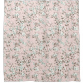 Chantelle Roze  Roos Douchegordijn (Voorkant)