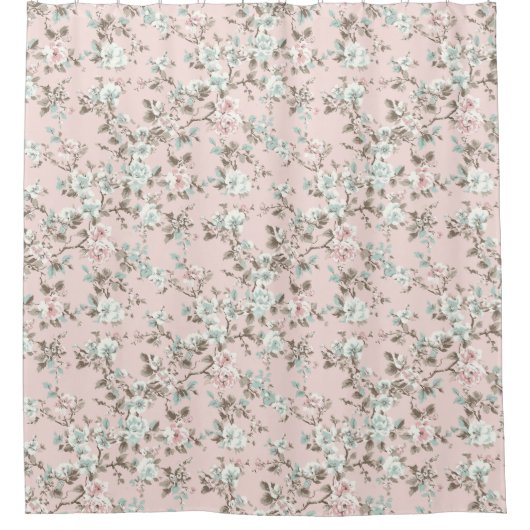 Chantelle Roze  Roos Douchegordijn (Voorkant)