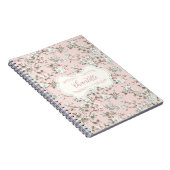 Chantelle Roze Roos Notitieboek (Rechterzijde)