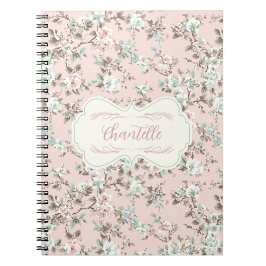 Chantelle Roze Roos Notitieboek (Voorkant)