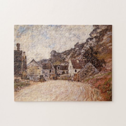 Chantemesle bij Foot of the Rock Monet Fine Art Legpuzzel (Horizontaal)