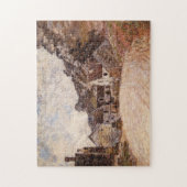 Chantemesle bij Foot of the Rock Monet Fine Art Legpuzzel (Verticaal)