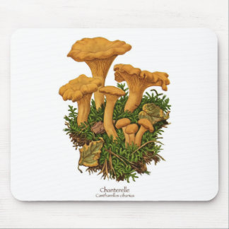 Chanterelle Mushroom Mousepad Muismat