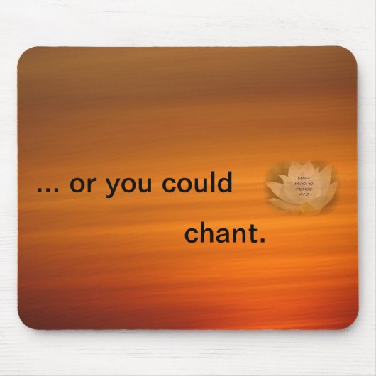 Chantering Herinder Mouse Mat - SGI Buddhist Muismat (Voorkant)