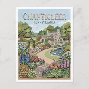 Chanticleer Garden Wayne Pennsylvania Briefkaart