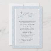 Chantilly Baptism Invitation Kaart (Voorkant)