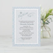 Chantilly Baptism Invitation Kaart (Staand voorkant)
