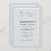 Chantilly Baptism Invitation Kaart (Voorkant / Achterkant)