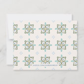 Chantilly Boho Mandala Stationery - Azure Notitiekaartje (Achterkant)