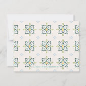 Chantilly Boho Mandala Stationery - Pool Notitiekaartje (Achterkant)