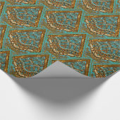 Chantilly Chic V barokke glanzend omslagpapier Cadeaupapier (Hoek)