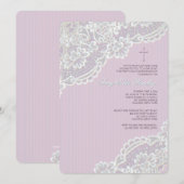 Chantilly Kant Uitnodiging (Voorkant / Achterkant)