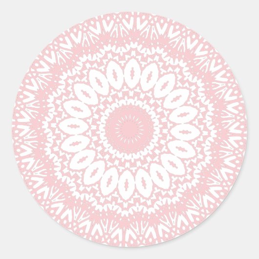 Chantilly Lace Seal Ronde Sticker (Voorkant)
