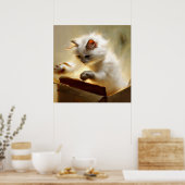 Chantilly-Tiffany Cat Poster (Keuken)