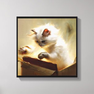 Chantilly-Tiffany kat  Canvas Afdruk