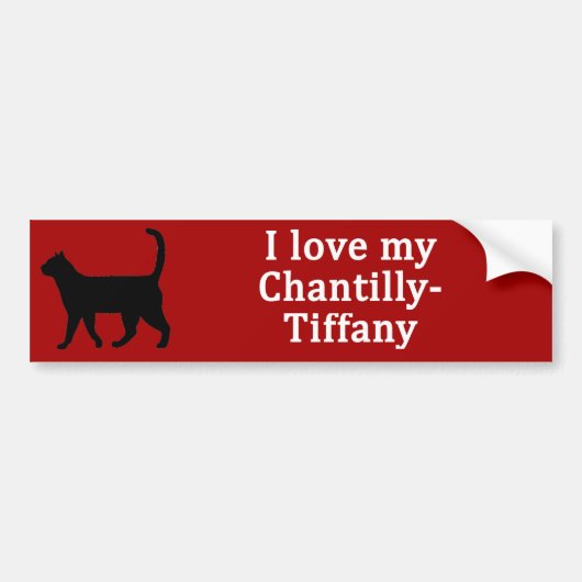 Chantilly-Tiffany Liefde Bumpersticker (Voorkant)