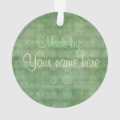 Chantily Whimsical Baby Girl 1st Christmas Ornament (achterkant)