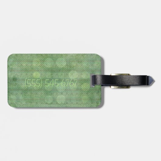 Chantily Whimsical Mixed Media Bagagelabel (Achterkant horizontaal)