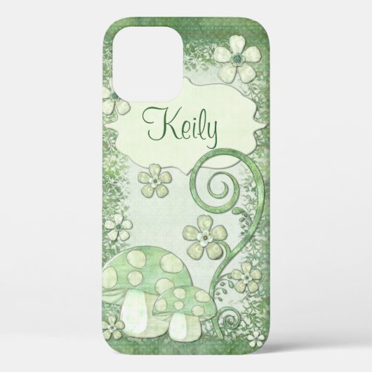 Chantily Whimsical Mixed Media GEPERSONALISEERD Case-Mate iPhone Case (Achterkant)