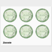 Chantily Whimsical Mixed Media Ronde Sticker (Vel)