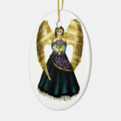 Chanukah Angel Keramisch Ornament (Links)