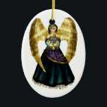 Chanukah Angel Keramisch Ornament<br><div class="desc">Originele kunst van Thedustyhoenix.</div>