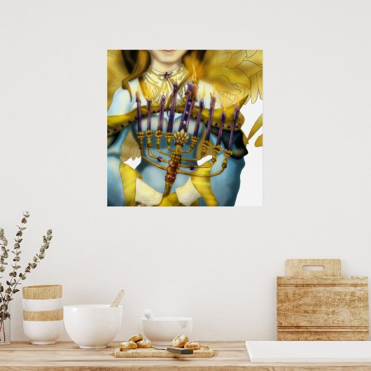 Chanukah Angel Poster (Keuken)