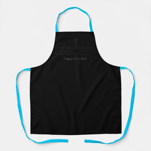 Chanukah Apron Schort (Voorkant)