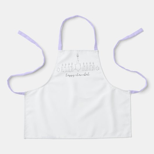 Chanukah Apron Schort (Voorkant)