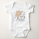 Chanukah Baby Blue Baby Bodysuit<br><div class="desc">Chanukah Baby Jersey Bodysuit. "Baby Blue." Personaliseer door bericht te veranderen. Kies uw favoriete doopvontstijl, kleur, en grootte voor tekst. Bedankt om te stoppen en te winkelen. Veel waardering! Happy Hanukkah/Chanukah! Stijl: Baby Jersey Bodysuit is niet alle baby-kostuums gelijk gemaakt - deze populaire stijl is een must-have voor je kostbare...</div>