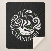 Chanukah Blackboard Sherpa Blanket/Medium Sherpa Deken (Voorkant)