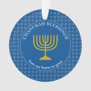 CHANUKAH BLESSINGS   Menorah   Hanukkah Ornament