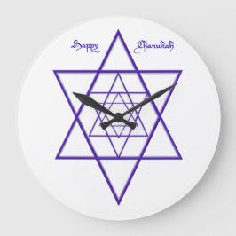 Chanukah Blue Stars van David Grote Klok