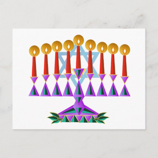 Chanukah Briefkaart (Voorkant)