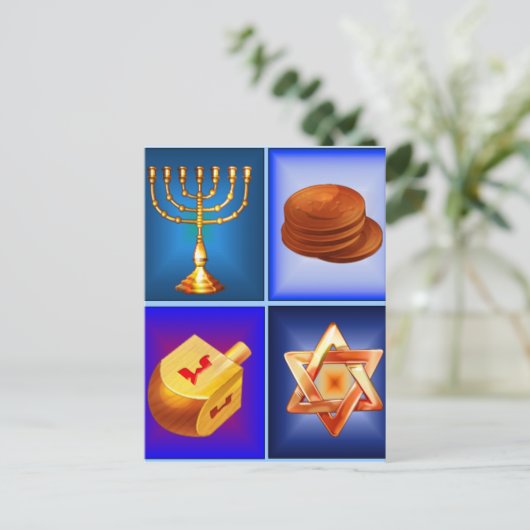 Chanukah-Briefkaart Briefkaart (Staand voorkant)
