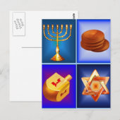 Chanukah-Briefkaart Briefkaart (Voorkant / Achterkant)