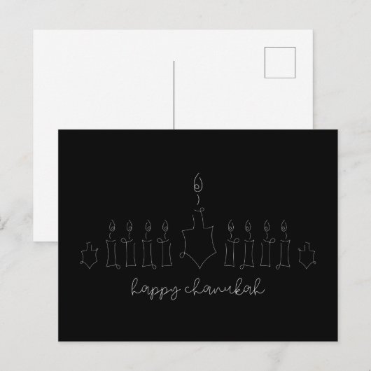 Chanukah-Briefkaart Briefkaart (Voorkant / Achterkant)