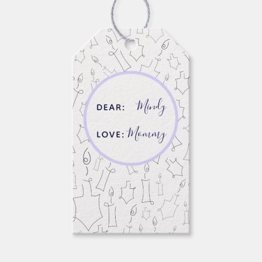 Chanukah Cadeaulabel (Voorkant)