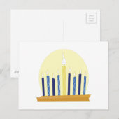 Chanukah Candles Briefkaart (Voorkant / Achterkant)
