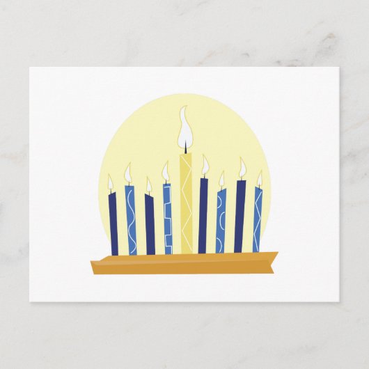 Chanukah Candles Briefkaart (Voorkant)