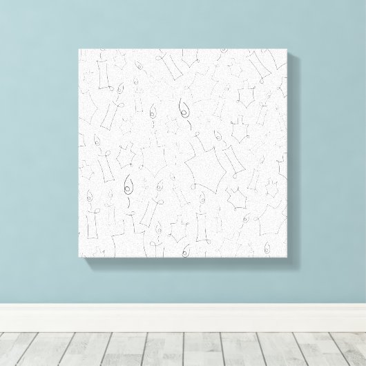 Chanukah Canvas Afdruk (Insitu (Houten vloer))