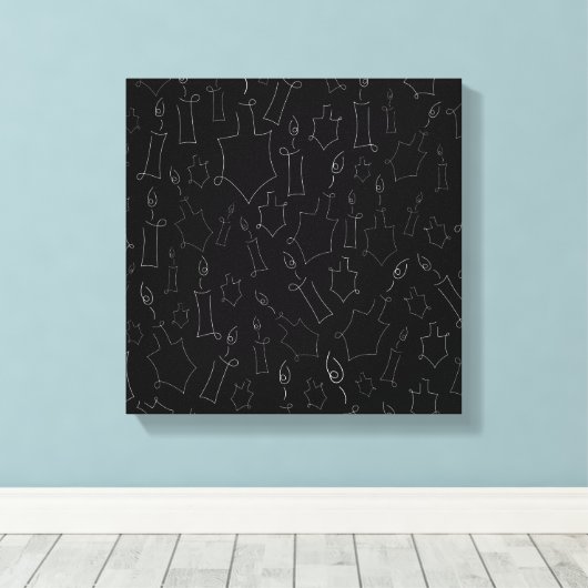 Chanukah Canvas Afdruk (Insitu (Houten vloer))
