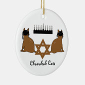 Chanukah Cats Ornament (Rechts)