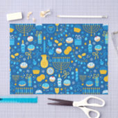 Chanukah Celebrating Gelt Blue Tissuepapier (Craft)