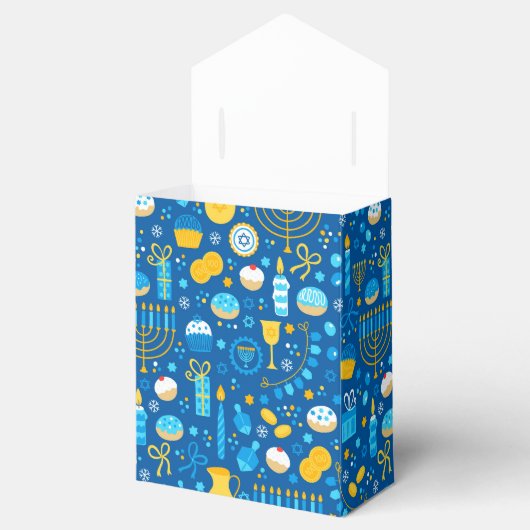 Chanukah Celebrating Gelt Jewish Stars Snowflakes Bedankdoosjes (Geopend)