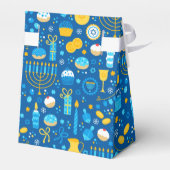 Chanukah Celebrating Gelt Jewish Stars Snowflakes Bedankdoosjes (Achterkant)