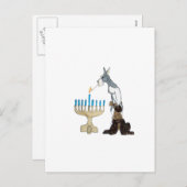 chanukah (Chanoeka) kaart (Voorkant / Achterkant)