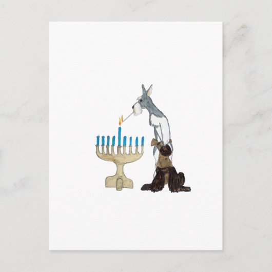 chanukah (Chanoeka) kaart (Voorkant)