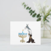 chanukah (Chanoeka) kaart (Staand voorkant)